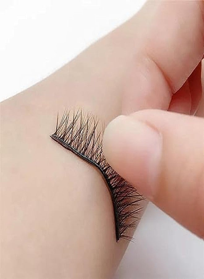 BWESOO 80 PCS Fake Lashes No Glue Apply False Lashes Eyelash Self Adhesive Lash Strips for Fake Eyelashes Extension Supplies False Eyelash Adhesives Suitable for All Strip - Image 3